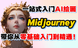 Midjourney一键出图加AI线稿生图中文视频教程